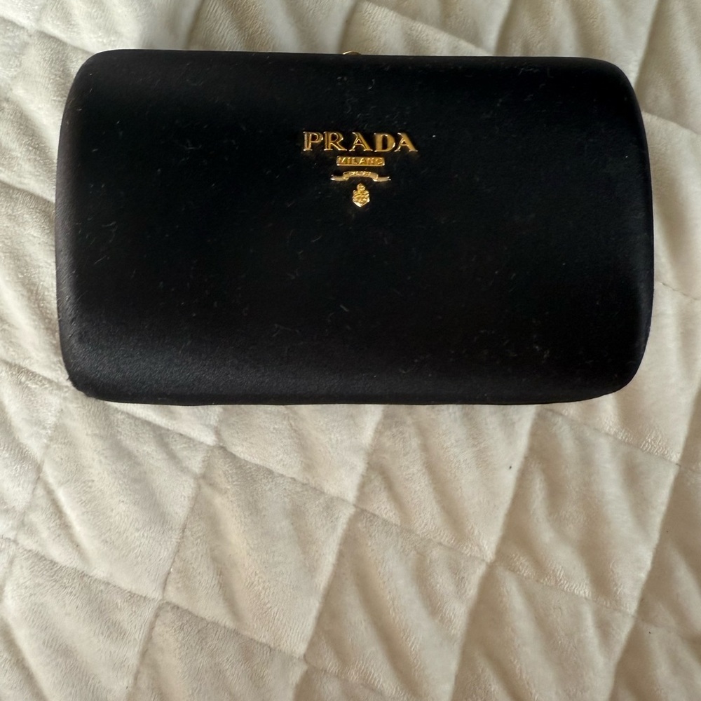 🖤Prada Satin Black Clutch 🖤 - Picture 2 of 16